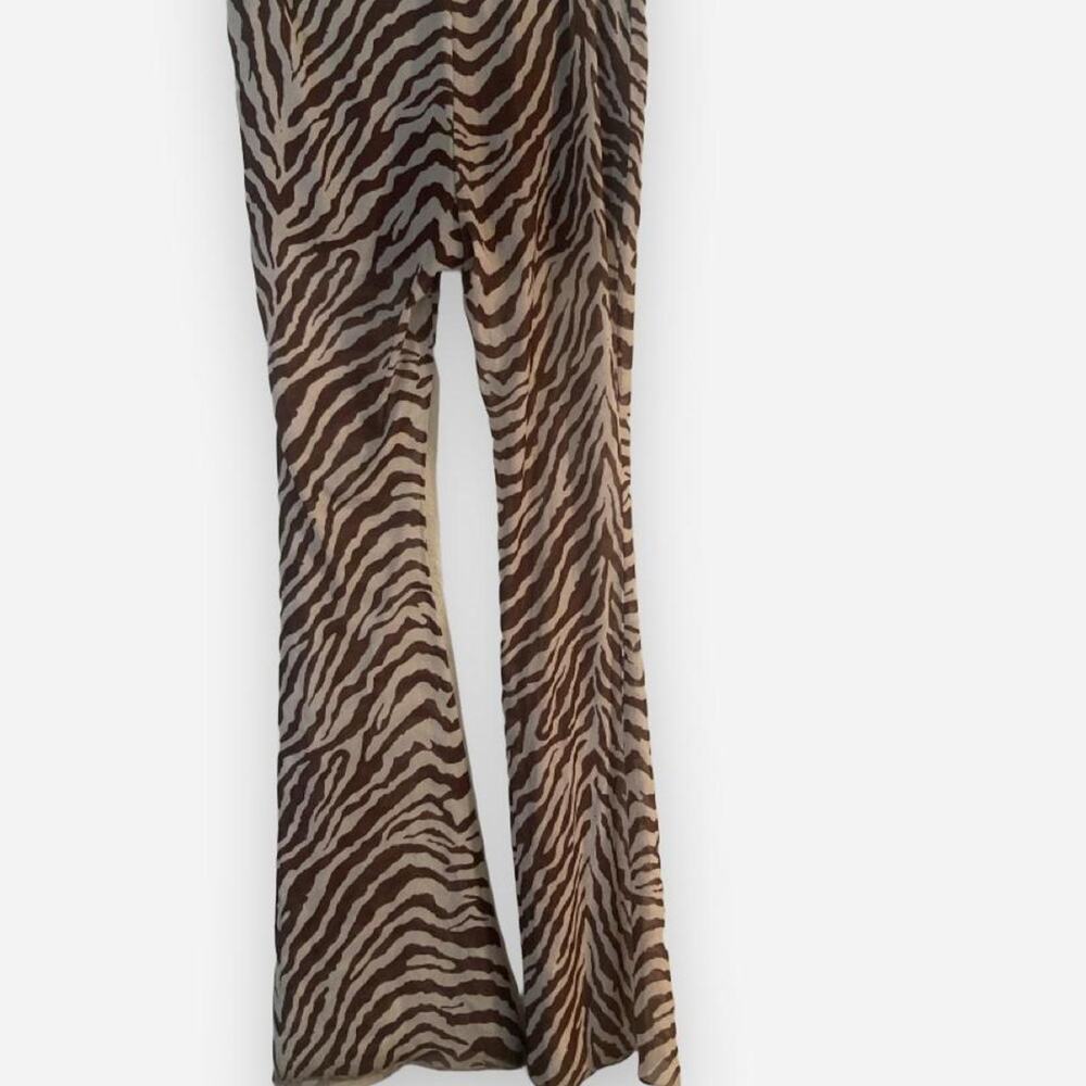 Mimosa brown zebra print sheer